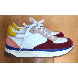 Madewell Leather Colorblock Sneakers US 10 Colorful Trainers Preppy Dopamine
